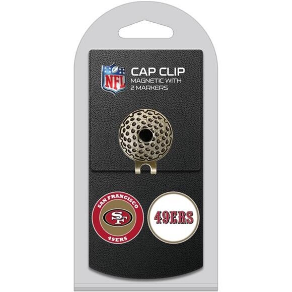 Team Golf NFL Golf Cap Clip with 2 Removable Double-Sided Enamel Magnetic Ball - Picture 2 of 2